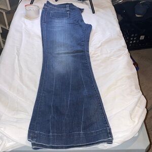 Elegant Blue Flare Jeans for Women